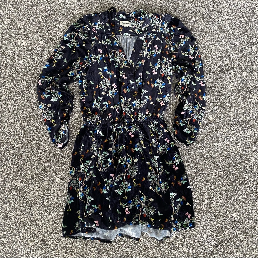 Zadig & Voltaire Reveal Velvet Blossom Dress
